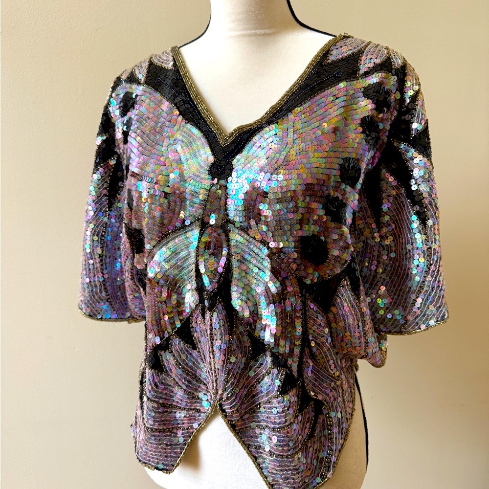 Vintage sequence top - Picture 2 of 3